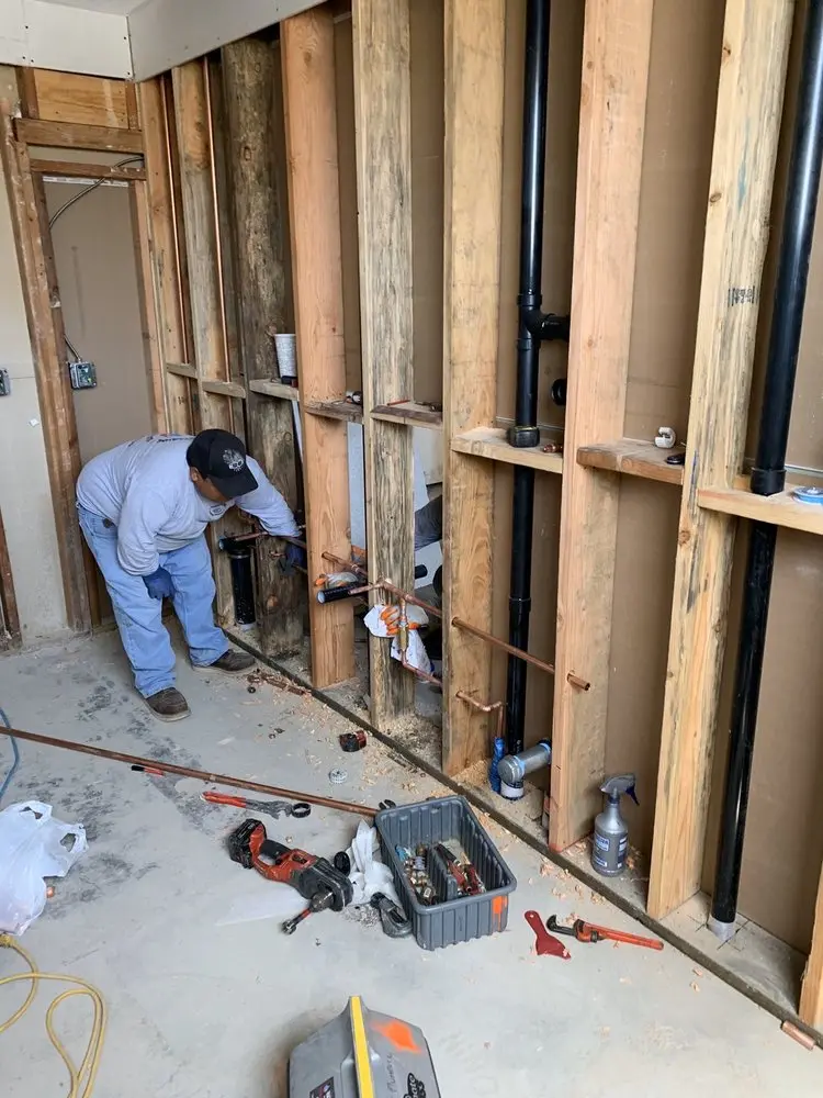 Commercial rough-in plumbing for Water Heater Replacement in Montgomery Oaks